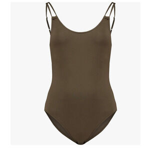 Seafolly Women Double Strap One Piece Swimsuit,Dark Olive Size 8 US